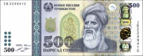 Tadschikistan / Tajikistan P.Neu 500 Somoni 2022 (1) 