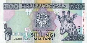 Tansania / Tanzania P.30 500 Shillings (1997) (1) 