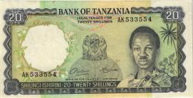 Tansania / Tanzania P.03a 20 Shillings (1966) (3) 