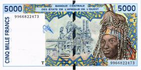West-Afr.Staaten/West African States P.813Th 5000 Francs (1999) (1-) 