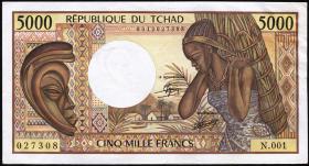 Tschad / Chad P.11 5000 Francs (1984-91) (1/1-) 