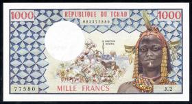 Tschad / Chad P.03a 1000 Francs o.J. (1) U.1 