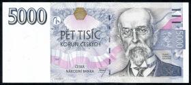 Tschechien / Czech Republic P.23b 5000 Kronen 1999 A (1) 
