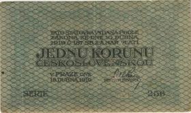 Tschechoslowakei / Czechoslovakia P.06 1 Kronen 1919 (3) 