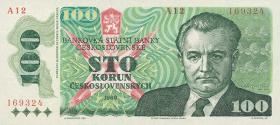 Tschechoslowakei / Czechoslovakia P.97 100 Kronen 1989 (1) 