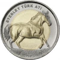 Türkei 1 Lira 2014 Pferd 