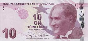 Türkei / Turkey P.223f 10 Lira 2009 (2022) (1) 