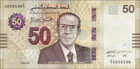 Tunesien / Tunisia P.100 50 Dinar 2022 (1) 