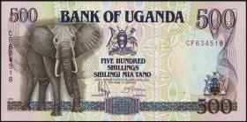 Uganda P.33b 500 Shillings 1991 (1) 
