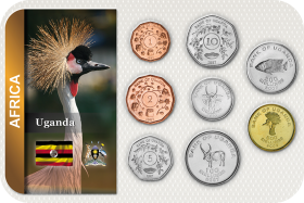Kursmünzensatz Uganda 