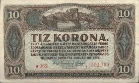 Ungarn / Hungary P.060 10 Kronen 1920 (2) 