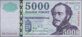 Ungarn / Hungary P.191b 5000 Forint 2006 (1) 