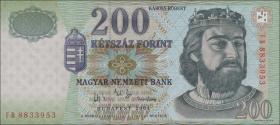 Ungarn / Hungary P.187d 200 Forint 2004 (1) 