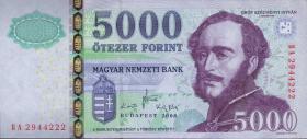 Ungarn / Hungary P.199a 5000 Forint 2008 (1) 