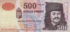 Ungarn / Hungary P.179 500 Forint 1998 (1) 