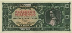 Ungarn / Hungary P.127 100.000 Milpengö 1946 (1) 