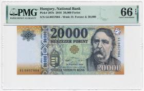 Ungarn / Hungary P.207b 20000 Forint 2016 (1) PMG 