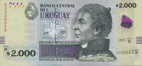 Uruguay P.099 2000 Pesos Uruguayos 2015 (1) 