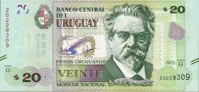 Uruguay P.093 20 Pesos Uruguayos 2015 (1) 