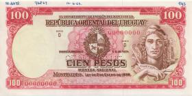 Uruguay P.039cs 100 Pesos L. 1939 (2+) 