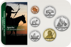 Kursmünzensatz USA (Indianerreservate) Apache 