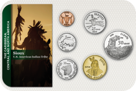 Kursmünzensatz USA (Indianerreservate) Sioux 