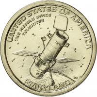 USA 1 Dollar 2020 Hubble Space Telescope - Maryland 