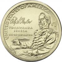 USA 1 Dollar 2022 Indianerin / Ely Samuel Parker 