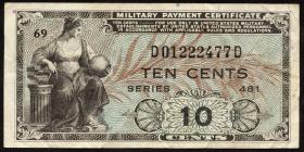 USA / United States P.M23 10 Cents (1951) (3) 