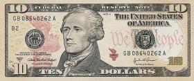USA / United States P.520 10 Dollars 2004 A (1) 