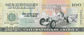USA State Dollar - 100 Dollars (2022) Indiana - Rennstrecke Indianapolis  (1) 
