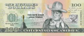 USA State Dollar - 100 Dollars (2022) Iowa - John Wayne  (1) 