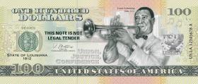 USA State Dollar - 100 Dollars (2022) Louisiana - Louis Armstrong (1) 