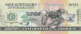 USA State Dollar - 100 Dollars (2022) Maine - Lobster (1) 