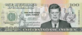 USA State Dollar - 100 Dollars (2022) Massachusetts - John F. Kennedy  (1) 