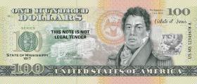 USA State Dollar - 100 Dollars (2022) Mississippi -  Pushmataha (1) 
