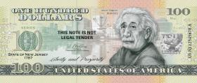 USA State Dollar - 100 Dollars (2022) New Jersey - Albert Einstein (1) 