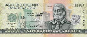 USA State Dollar - 100 Dollars (2022) New Mexico - Geronimo (1) 