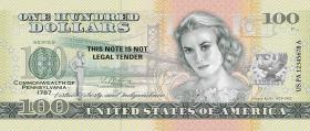 USA State Dollar - 100 Dollars (2022) Pennsylvania - Grace Kelly (1) 