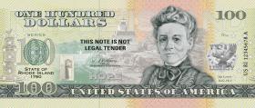 USA State Dollar - 100 Dollars (2022) Rhode Island - Ida Lewis (1) 