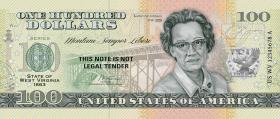 USA State Dollar - 100 Dollars (2022) West Virginia - Katherina Johnson (1) 