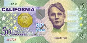 USA / United States 50 $ Privatausgabe - Bundesstaat California (31st state) (1) 