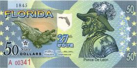 USA / United States 50 $ Privatausgabe - Bundesstaat Florida (27th state) (1) 