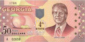 USA / United States 50 $ Privatausgabe - Bundesstaat Georgia (4th state) (1) 