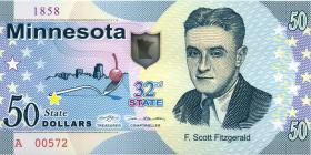 USA / United States 50 $ Privatausgabe - Bundesstaat Minnesota (32nd state) (1) 