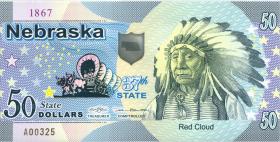 USA / United States 50 $ Privatausgabe - Bundesstaat Nebraska (37th state) (1) 