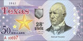 USA / United States 50 $ Privatausgabe - Bundesstaat Texas (28th state) (1) 