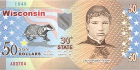 USA / United States 50 $ Privatausgabe - Bundesstaat Wisconsin (30th state) (1) 