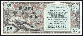 USA / United States P.M27 5 Dollars (1951) Serie 481 (3+) 