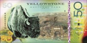USA / United States 50 Dollars Yellowstone Nationalpark (1) 
